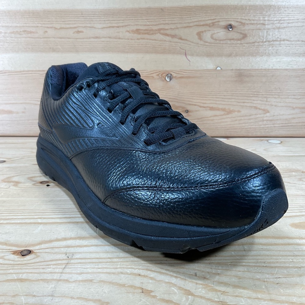 Brooks Adiction Walker 2 Shoes Men's 12.5 B NARROW Black Leather 1103181B072